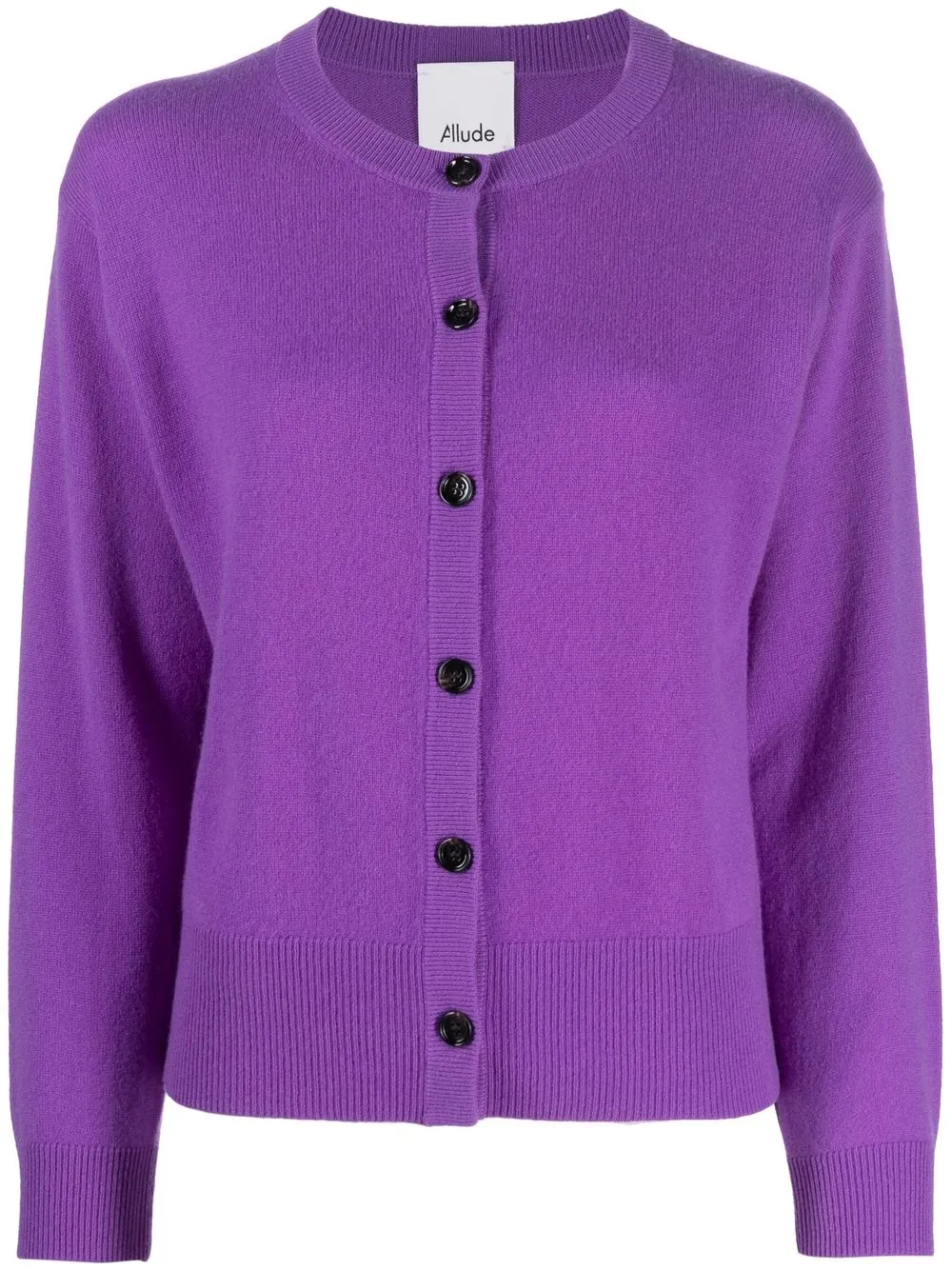 

Allude cárdigan de cachemira con cuello redondo - Morado