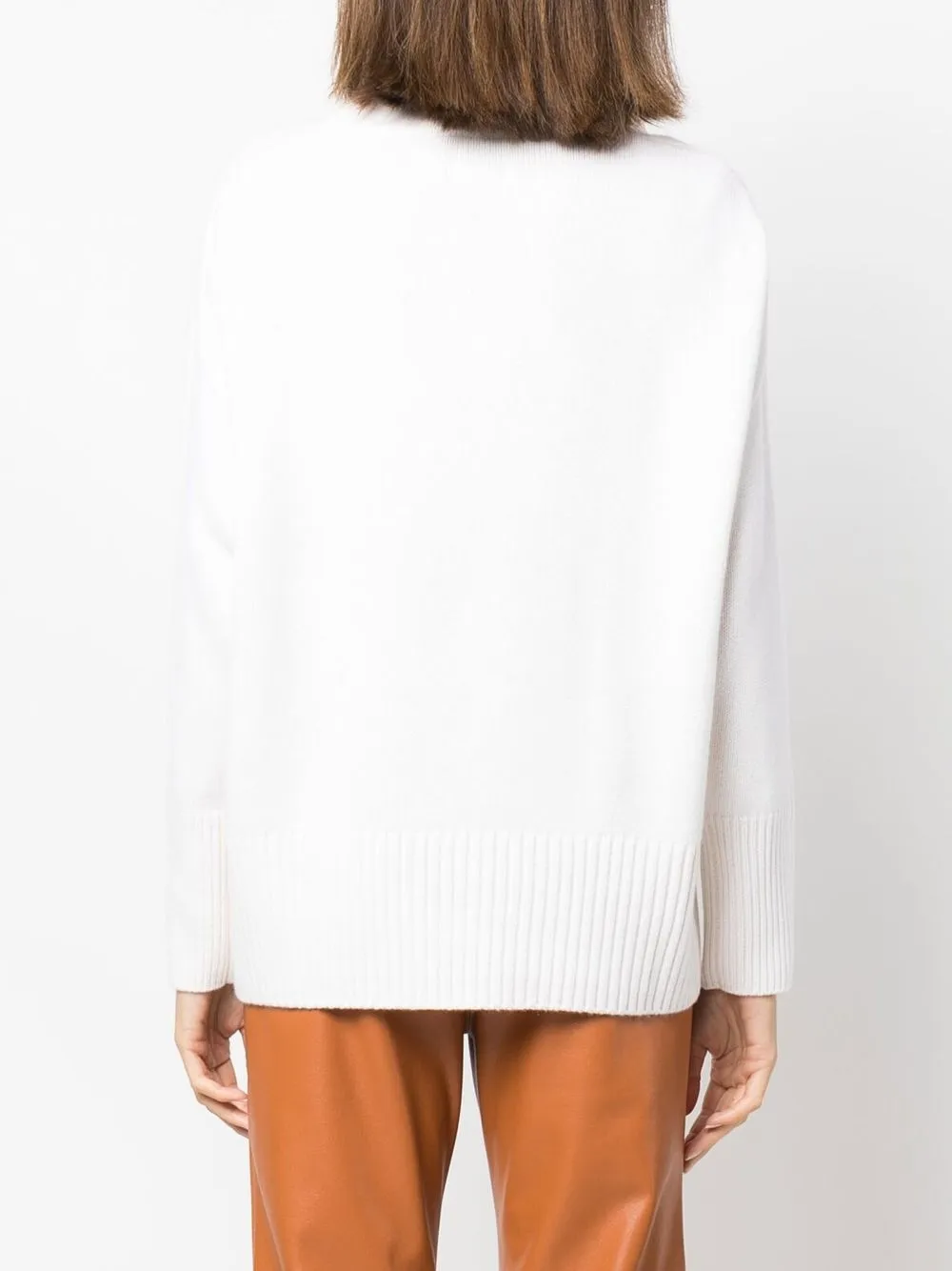 Allude Roll-neck Cashmere Jumper In Neutrals