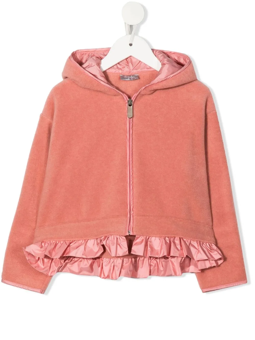 

Il Gufo zip-up hooded jacket - Pink