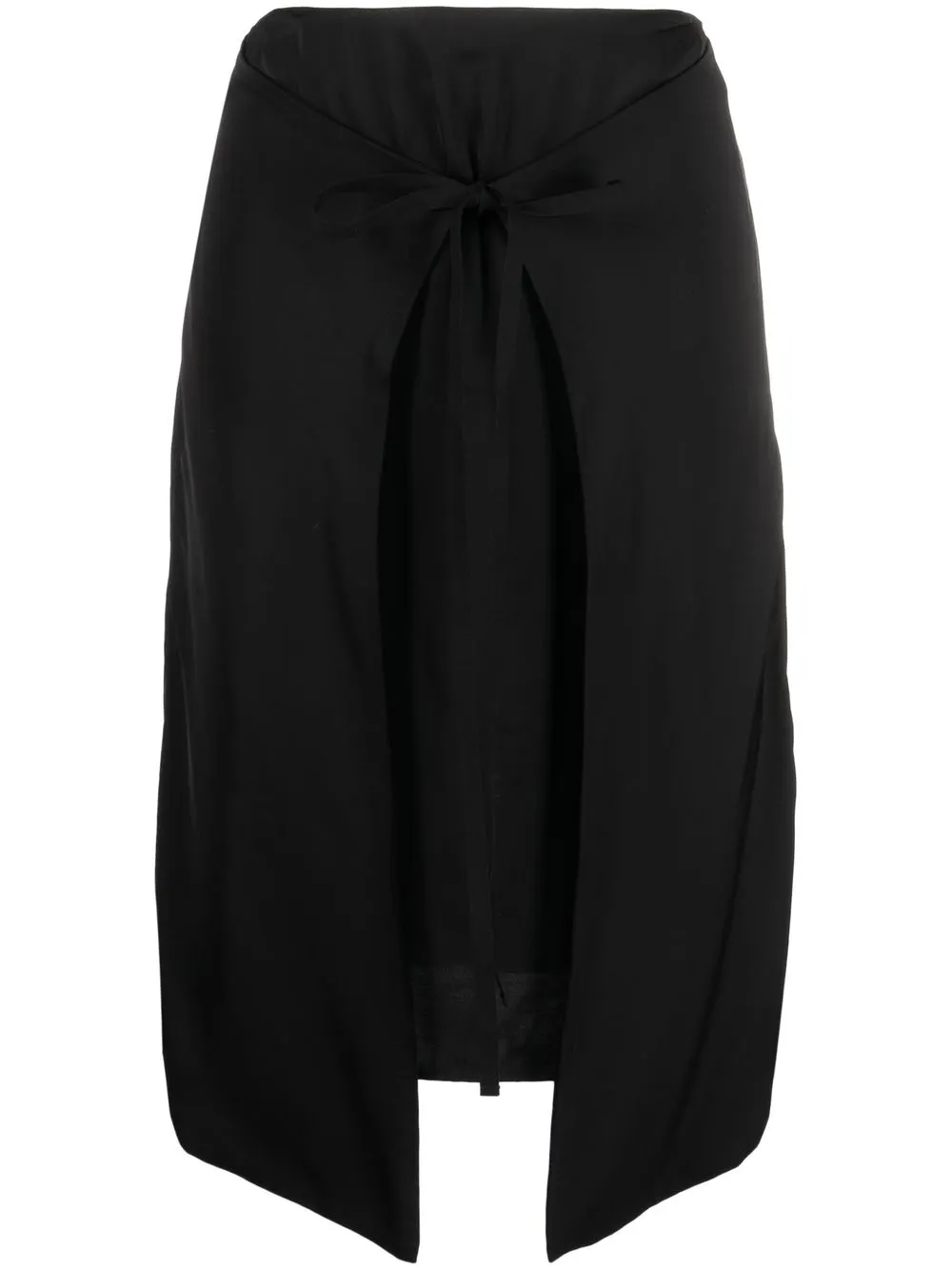 Image 1 of MM6 Maison Margiela high-waisted asymmetric-hem skirt