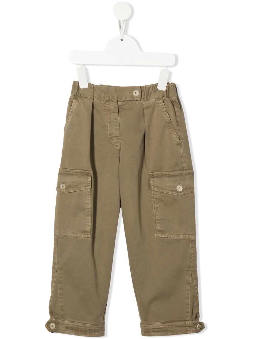 

Aspesi Kids logo-patch loose-fit trousers - Neutrals