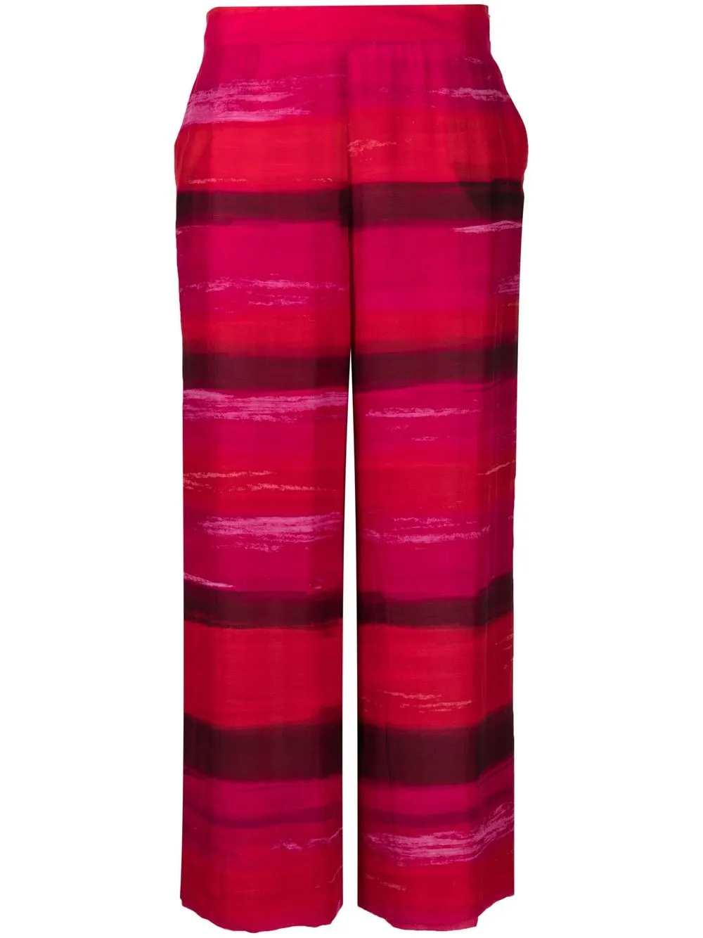 

Gianfranco Ferré Pre-Owned 1990s striped silk-blend trousers - Red