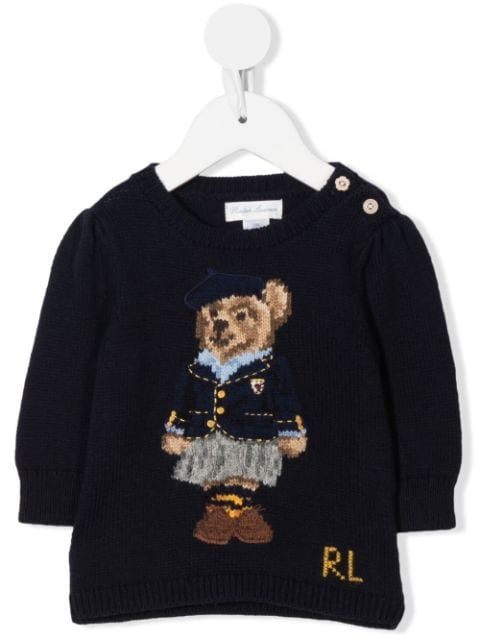 Ralph Lauren Kids Polo Bear knitted jumper