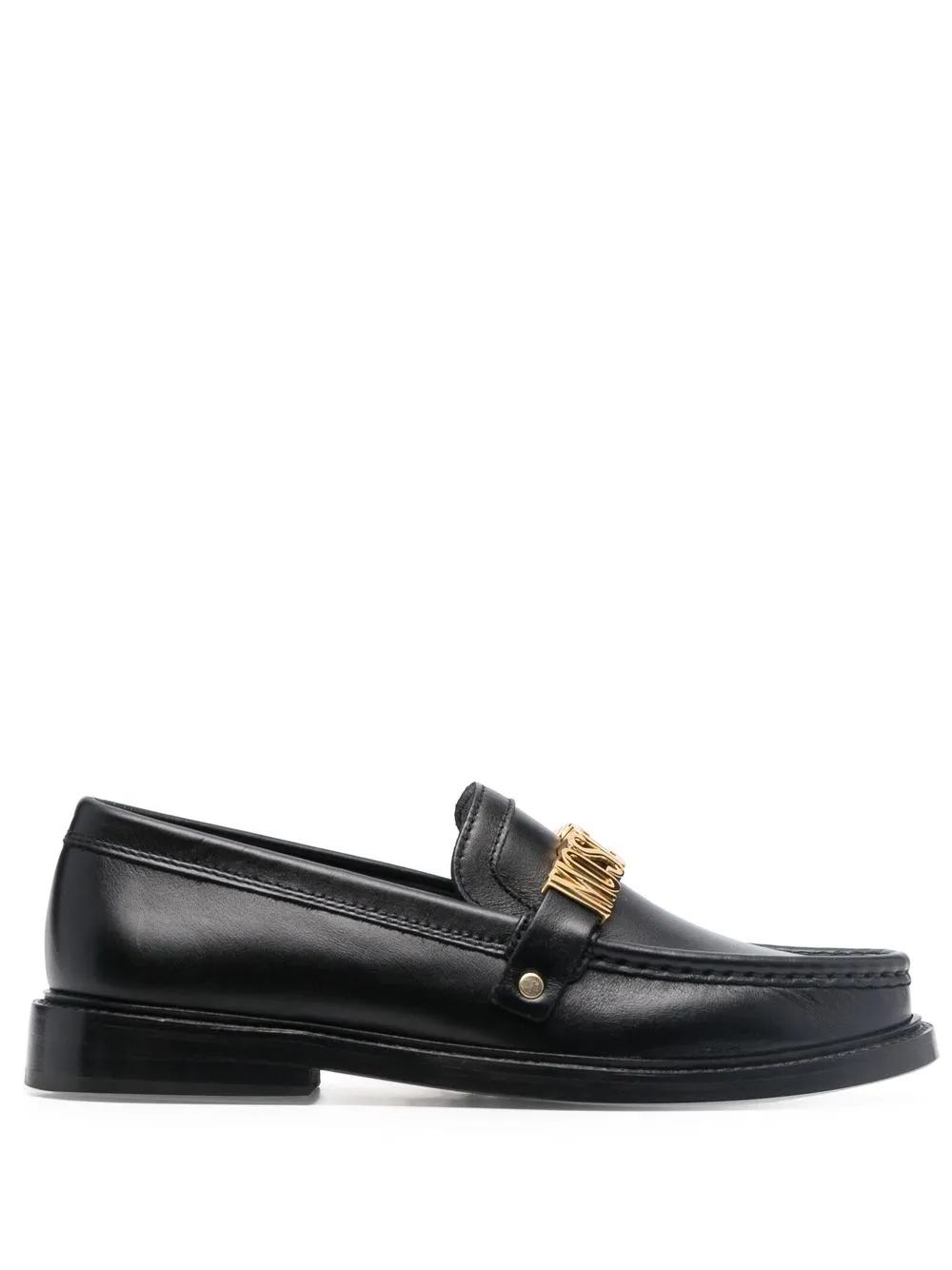 

Moschino mocasines con placa VLogo - Negro