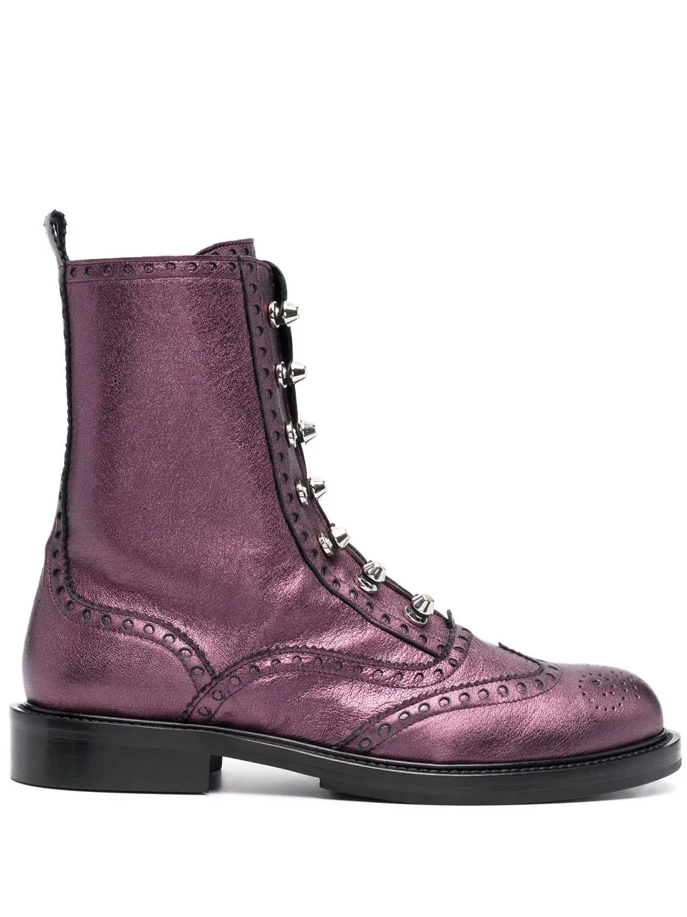 

Paul Warmer botas con agujetas - Morado