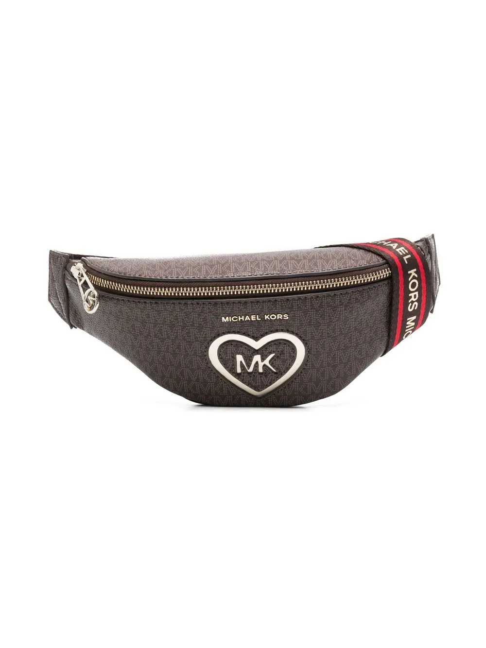 

Michael Kors Kids cinturón con monograma estampado - Marrón