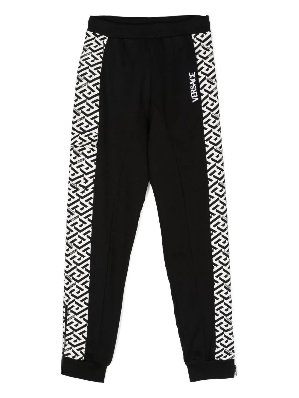 

Versace Kids pants La Greca a rayas - Negro