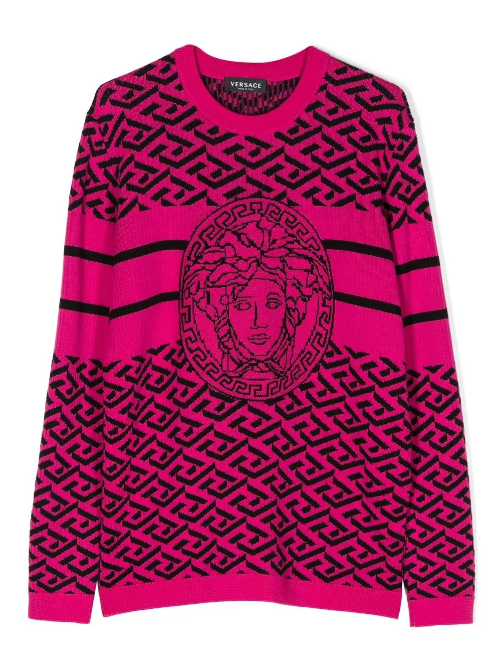 

Versace Kids suéter de tejido intarsia Medusa - Rosado