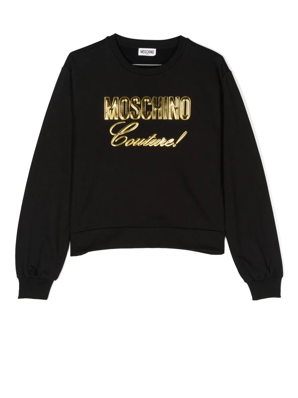 

Moschino Kids sudadera con cuello redondo y logo - Negro