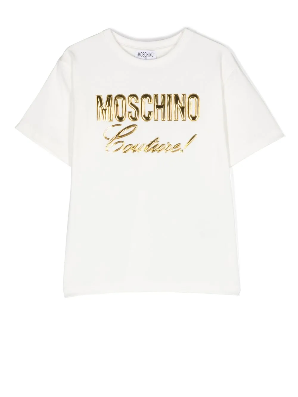 

Moschino Kids playera con logo 3D - Blanco