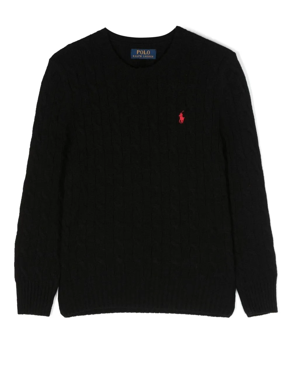 

Ralph Lauren Kids cable-knit wool-cashmere jumper - Black