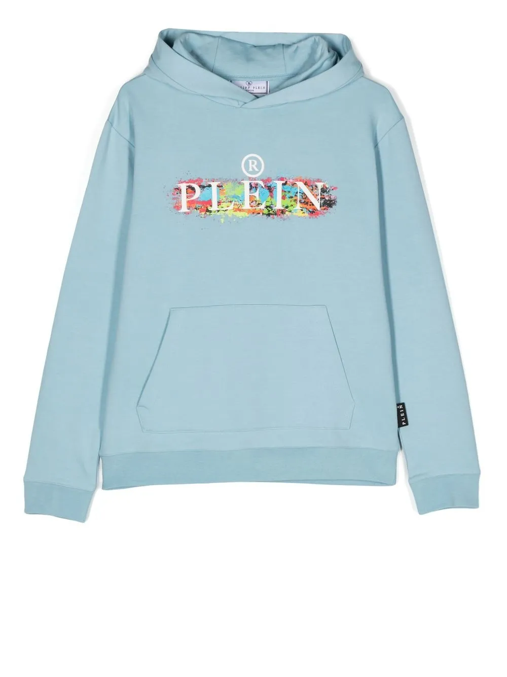 

Philipp Plein Junior TEEN embossed-logo pullover hoodie - Blue