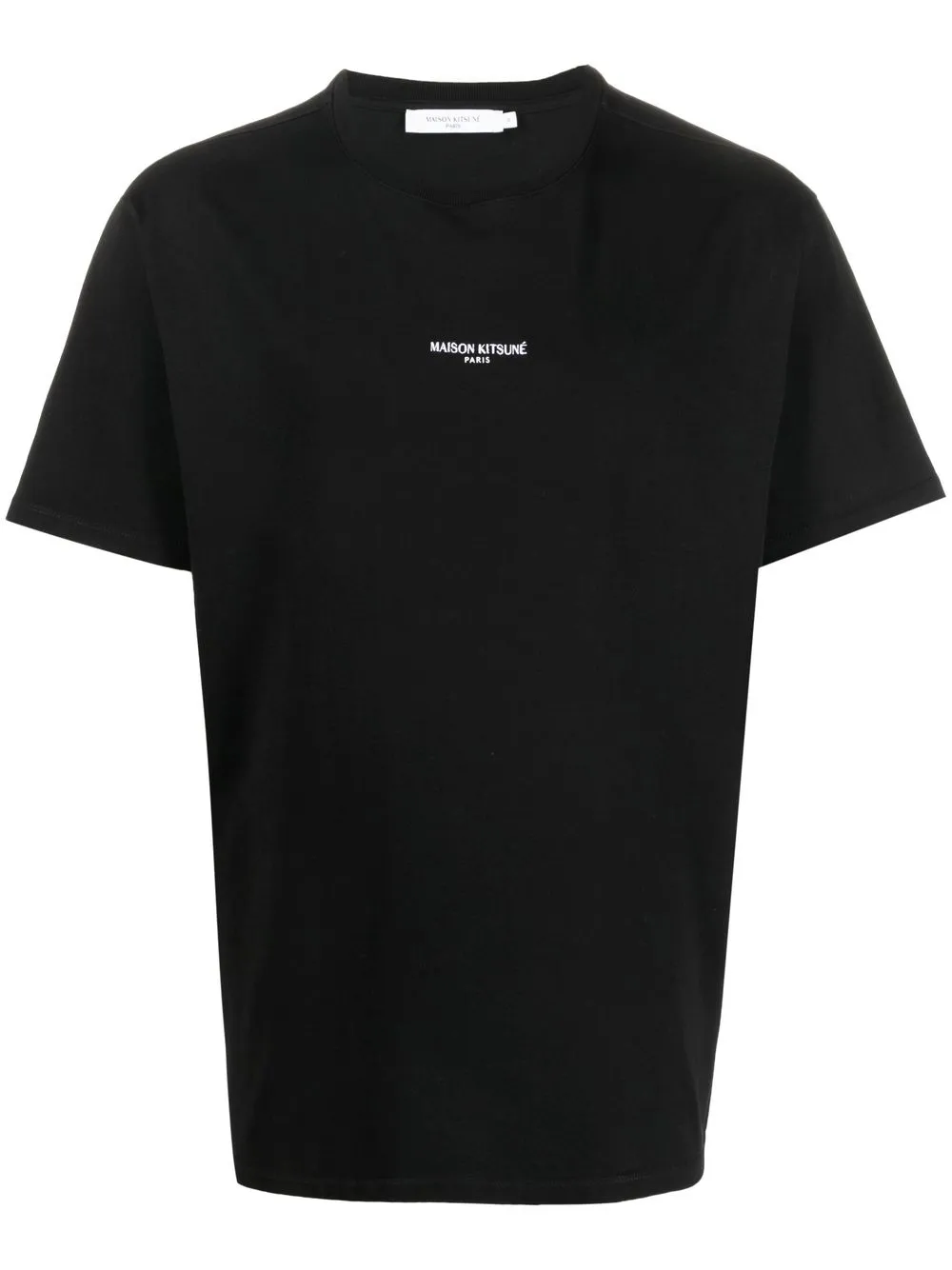 

Maison Kitsuné embroidered-logo detail T-shirt - Black