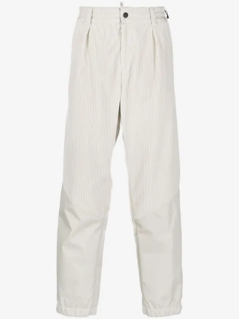 Moncler Grenoble pantalones con detalles de canalé