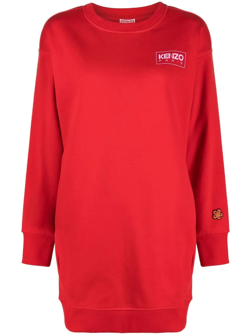

Kenzo vestido con logo estampado - Rojo