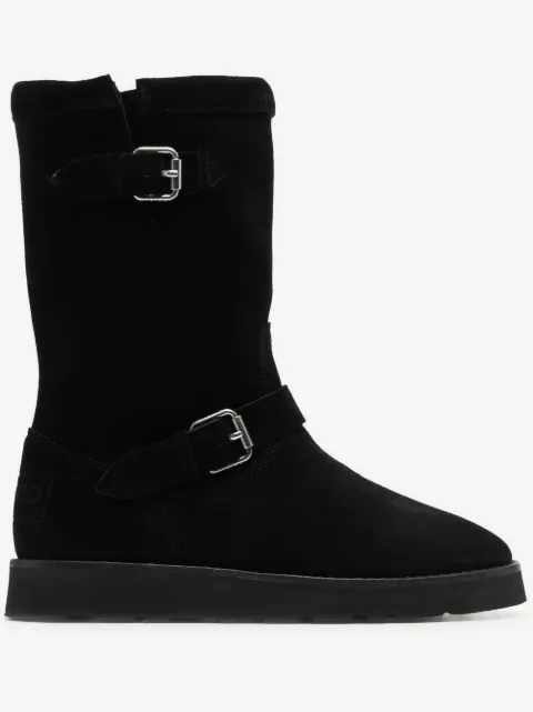 Kenzo buckle-detail suede boots