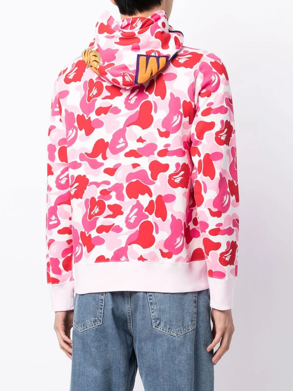 A BATHING APE® zipup Cotton Hoodie Farfetch