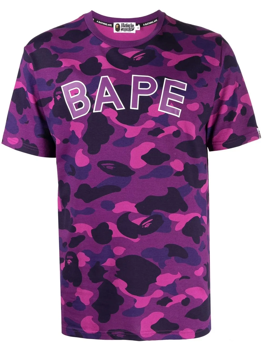 

A BATHING APE® playera con logo estampado - Morado