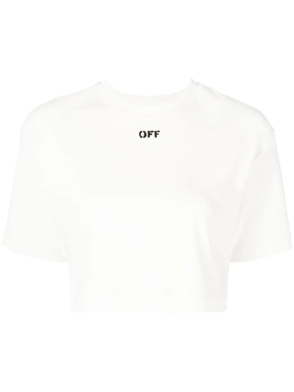 

Off-White playera corta con logo estampado - Blanco