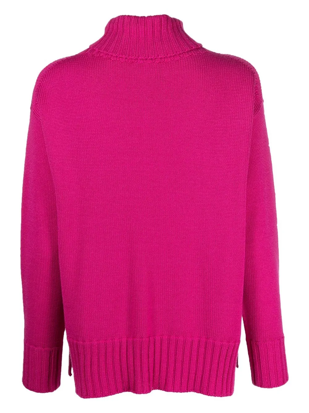 Drumohr Coltrui met geribbelde afwerking - Roze