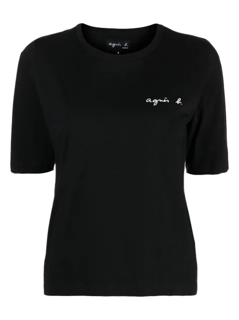 agnès b.  logo-print cotton T-shirt