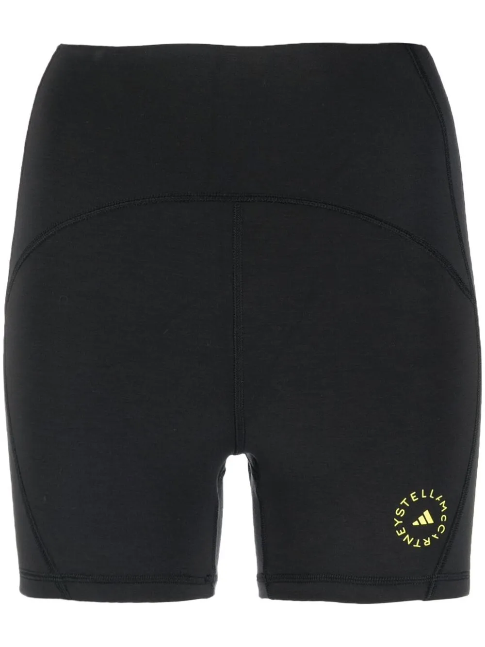 

adidas by Stella McCartney logo-print cycling shorts - Black