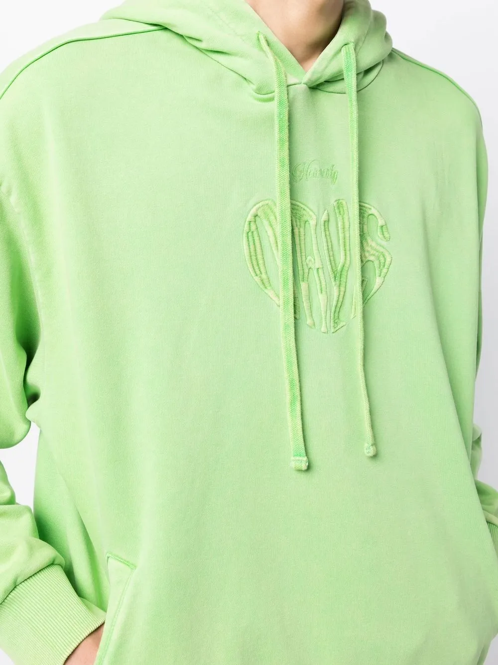 FIVE CM logo-embroidered Drawstring Hoodie | Green | FARFETCH