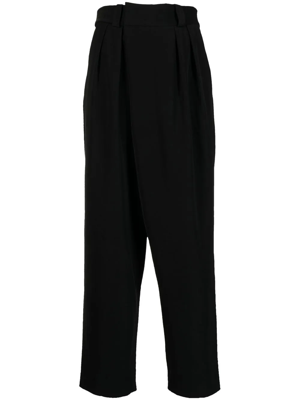 

izzue pantalones tapered con pinzas - Negro