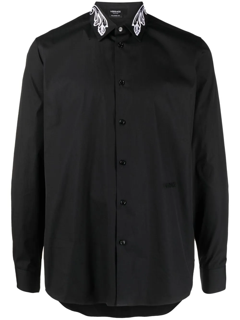 

Versace camisa de vestir con botones - Negro