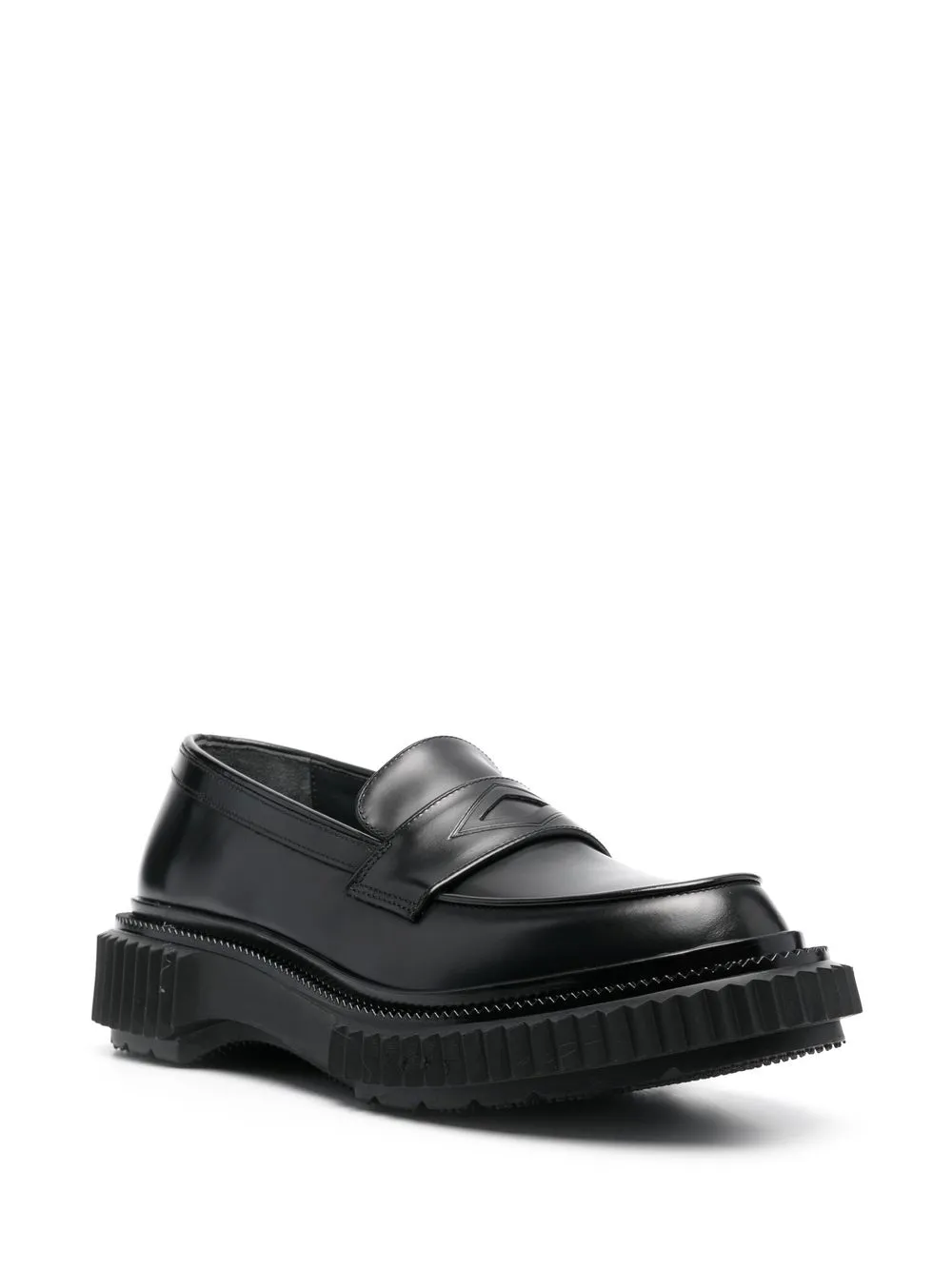 Shop Adieu Type 182 Leather Loafers In Black