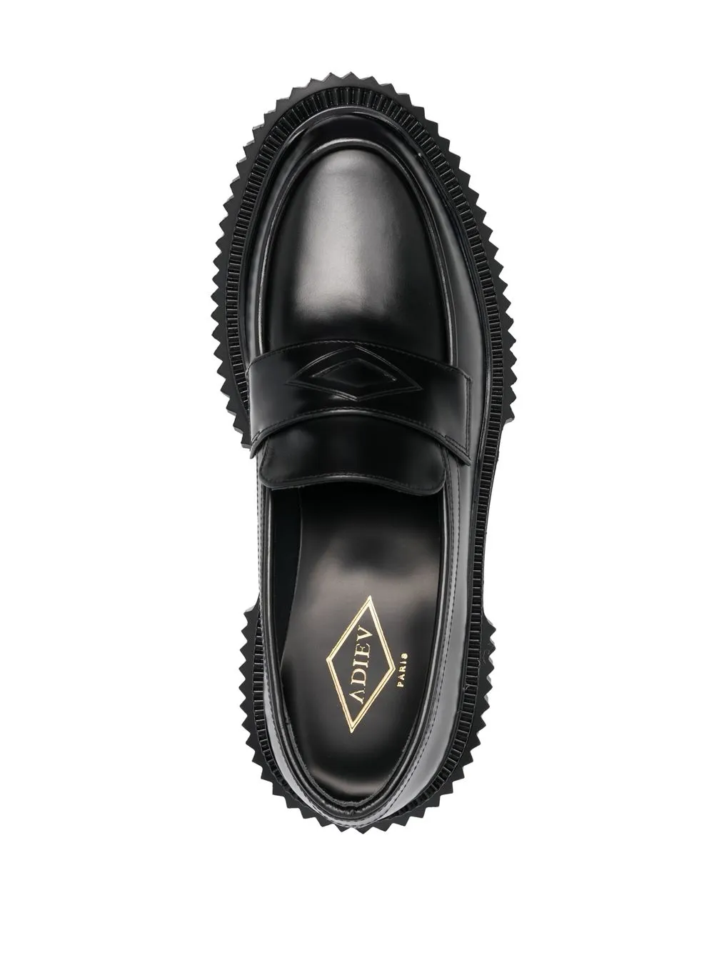 Shop Adieu Type 182 Leather Loafers In Black