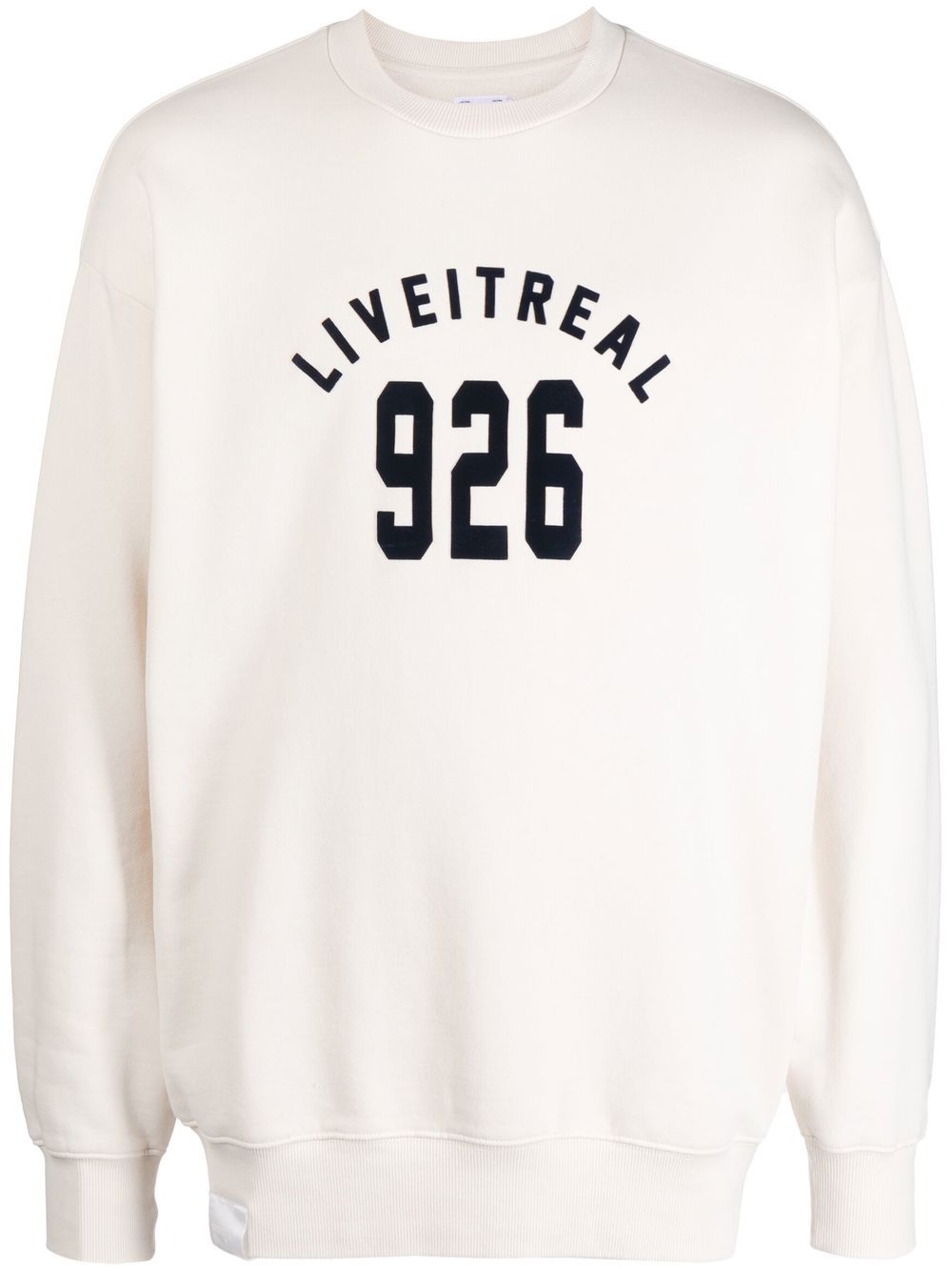 izzue graphic-print cotton sweatshirt