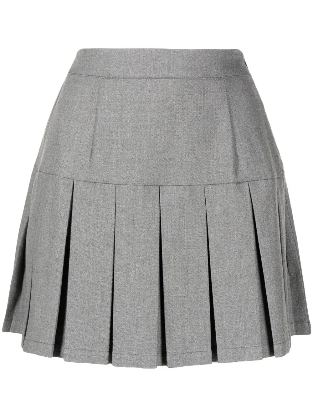 

CHOCOOLATE melange-effect pleated shorts - Grey