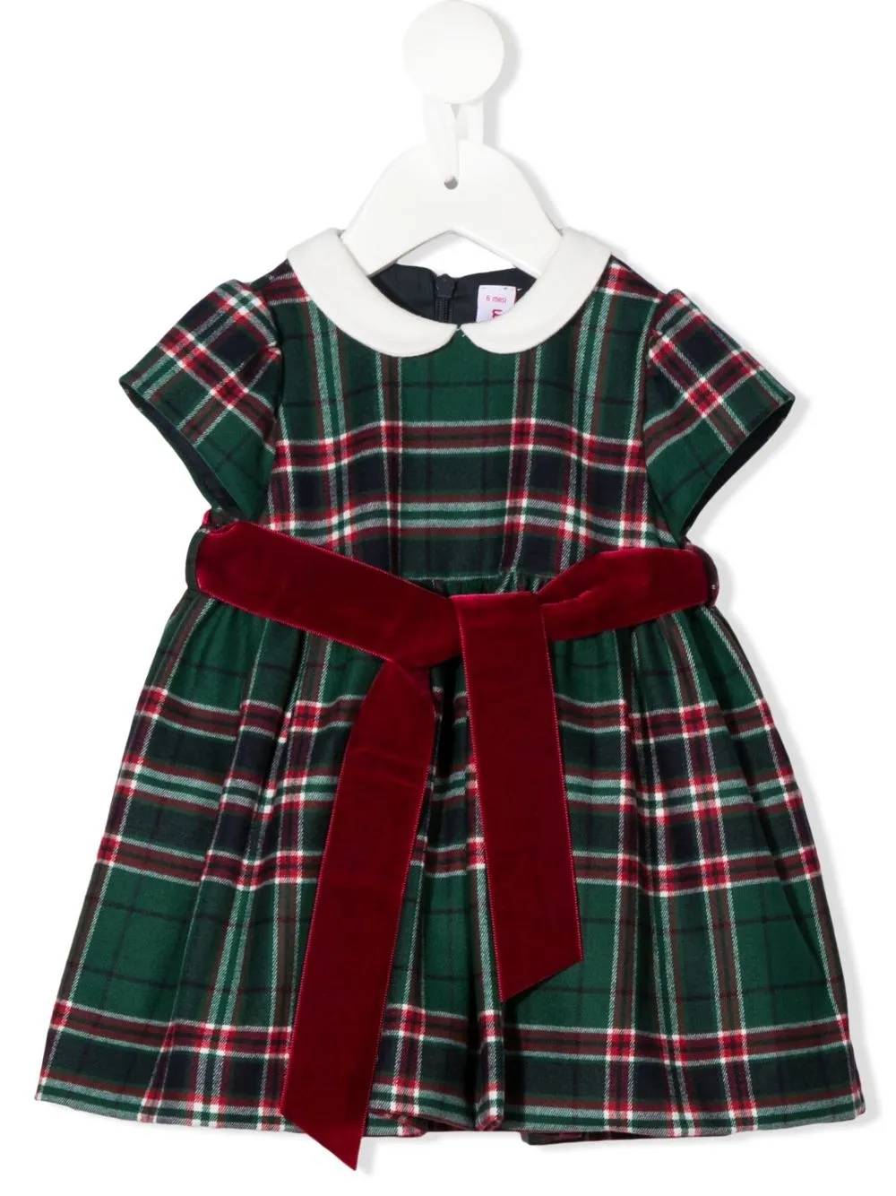 

Il Gufo tartan-check midi dress - Green