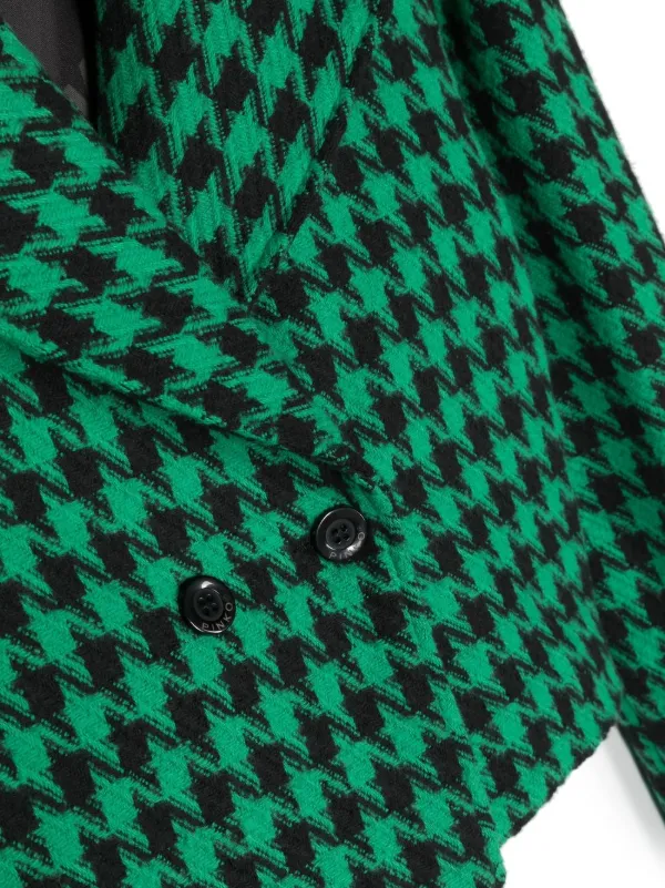 Green best sale houndstooth coat