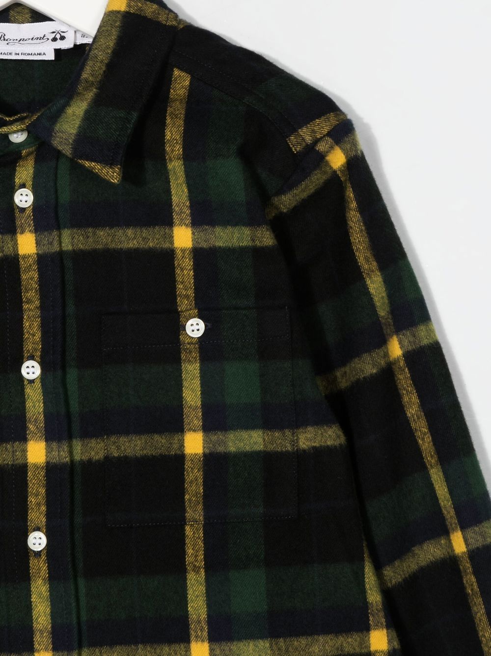 BONPOINT CHECKED LONG-SLEEVE SHIRT 