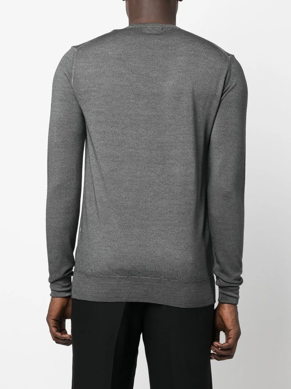 ASPESI MELANGE-EFFECT WOOL SWEATER