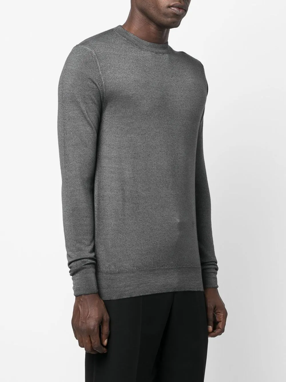 ASPESI MELANGE-EFFECT WOOL SWEATER