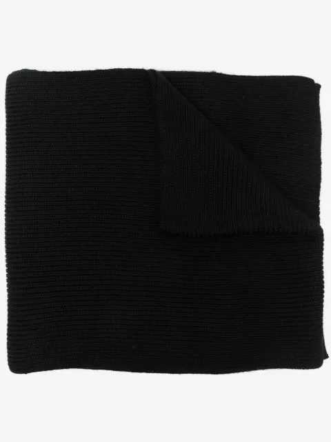 Polo Ralph Lauren embroidered-logo wool scarf