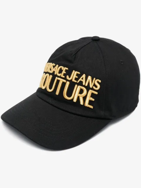 Versace Jeans Couture gorra con logo metálico