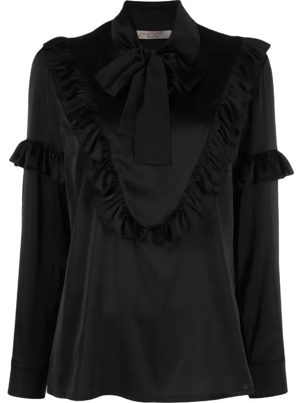 D.Exterior Ruffled pussy-bow Blouse - Farfetch