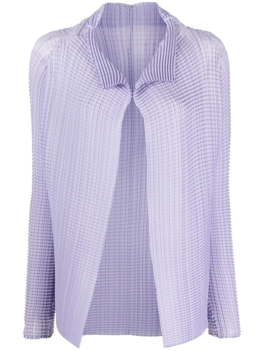 

Issey Miyake chamarra con efecto arrugado - Morado