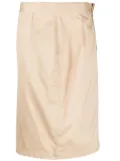 Thierry Mugler Pre-Owned high-waisted straight-cut skirt - Neutrals