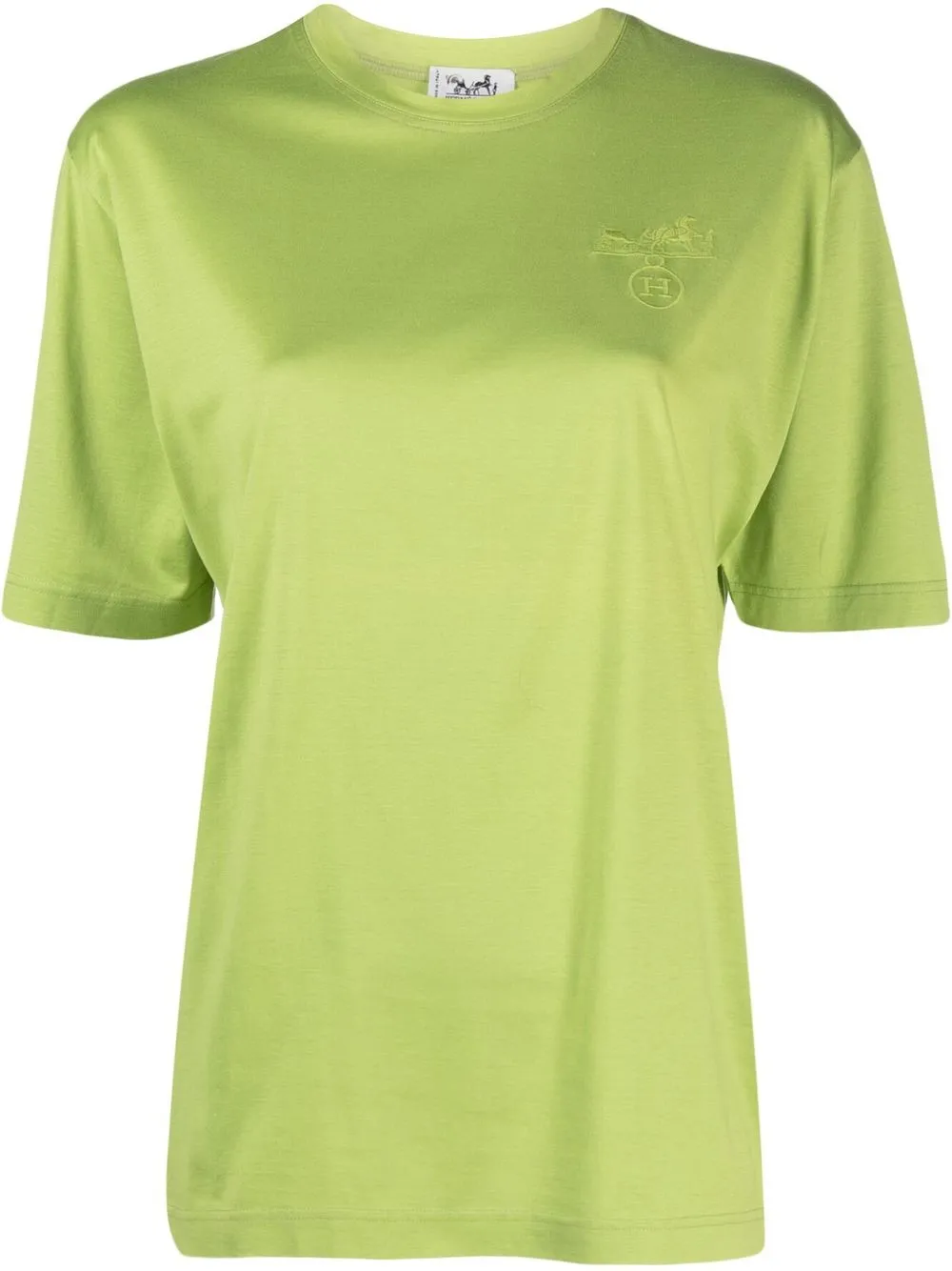 

Hermès pre-owned logo-embroidered T-shirt - Green