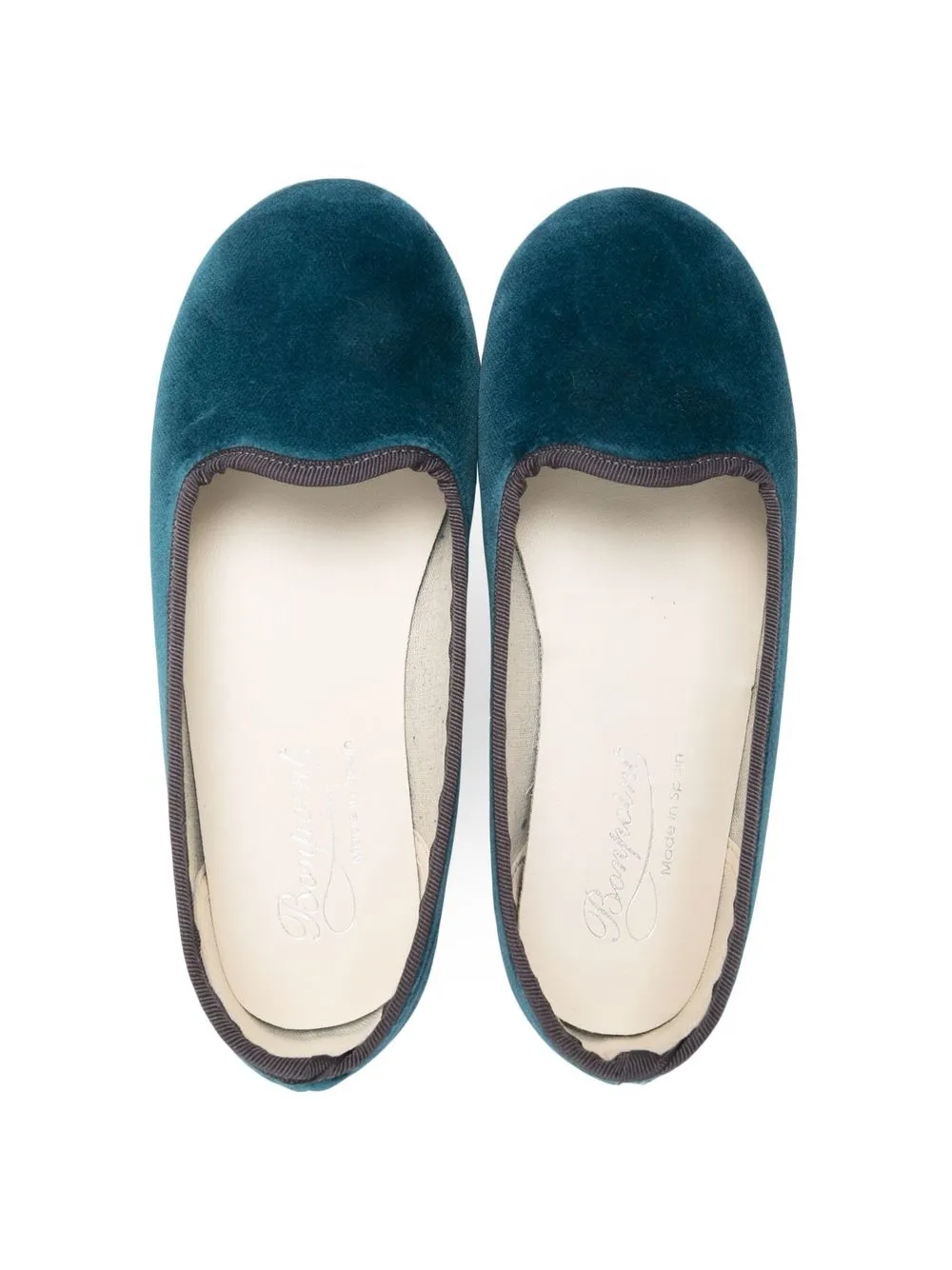  Bonpoint Ballerine Con Bordi A Contrasto - Blu 