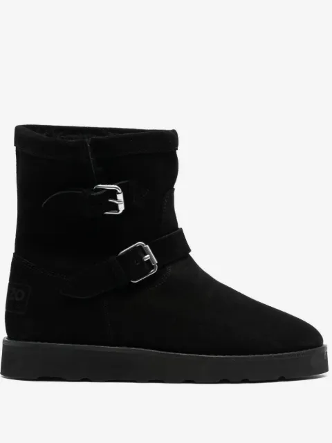 Kenzo buckle-detail suede boots