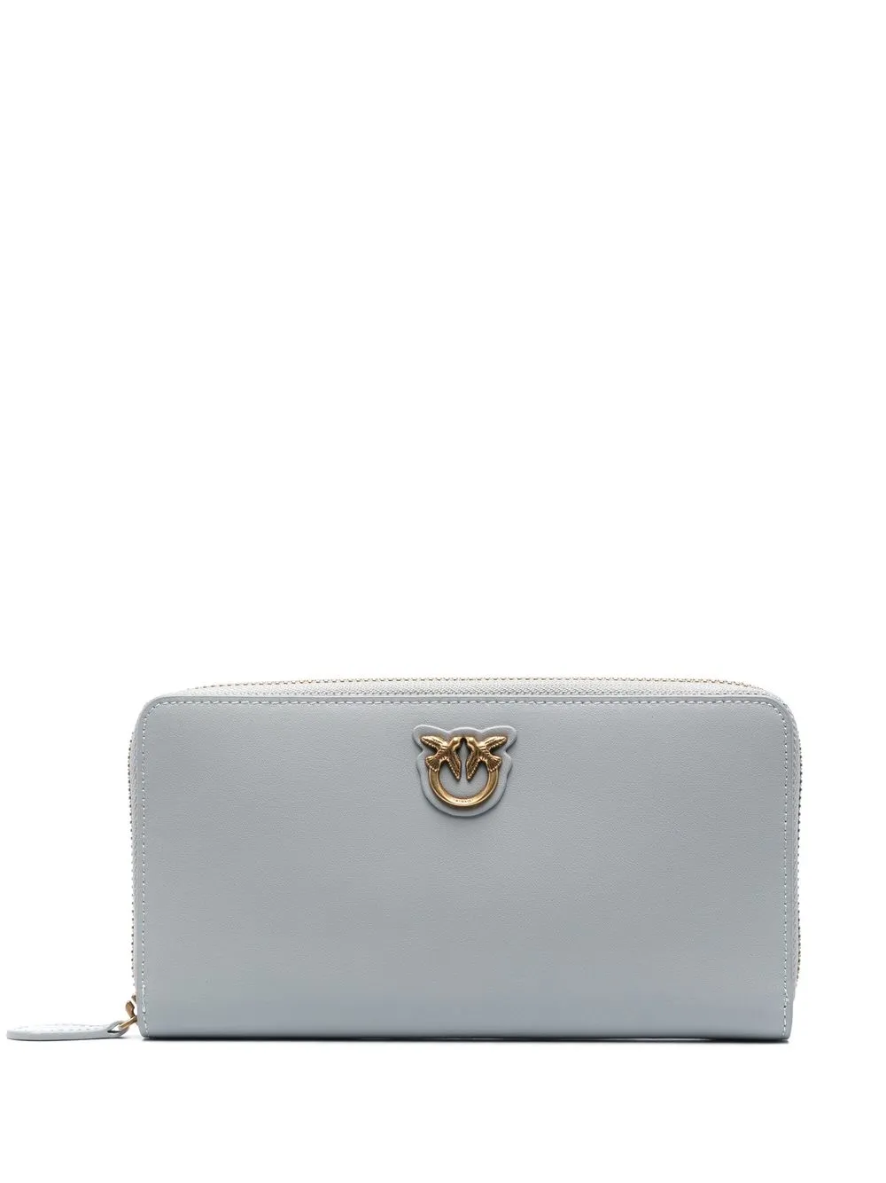 

PINKO logo-plaque zipped purse - Grey