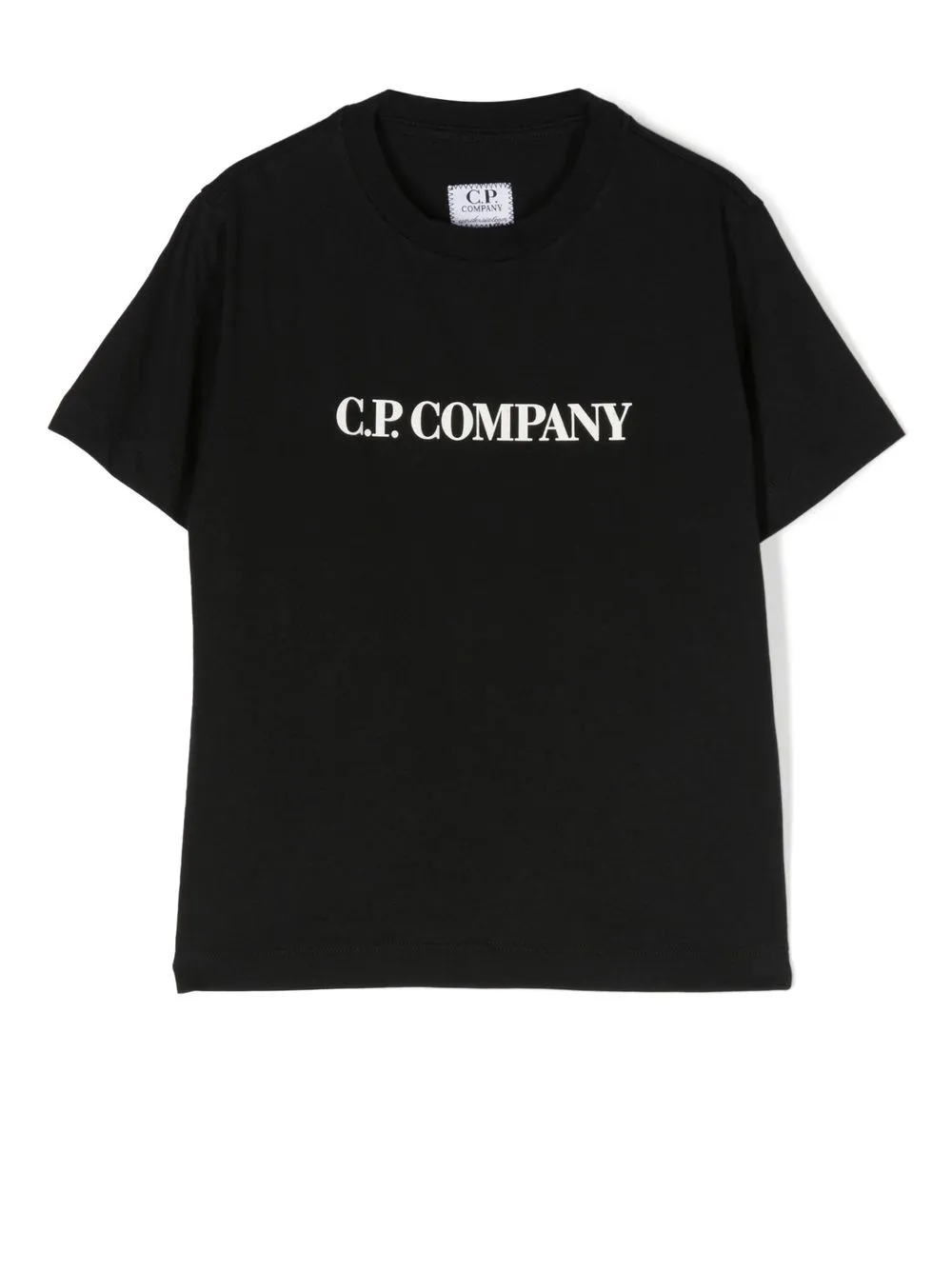 

C.P. Company Kids playera con logo estampado - Negro