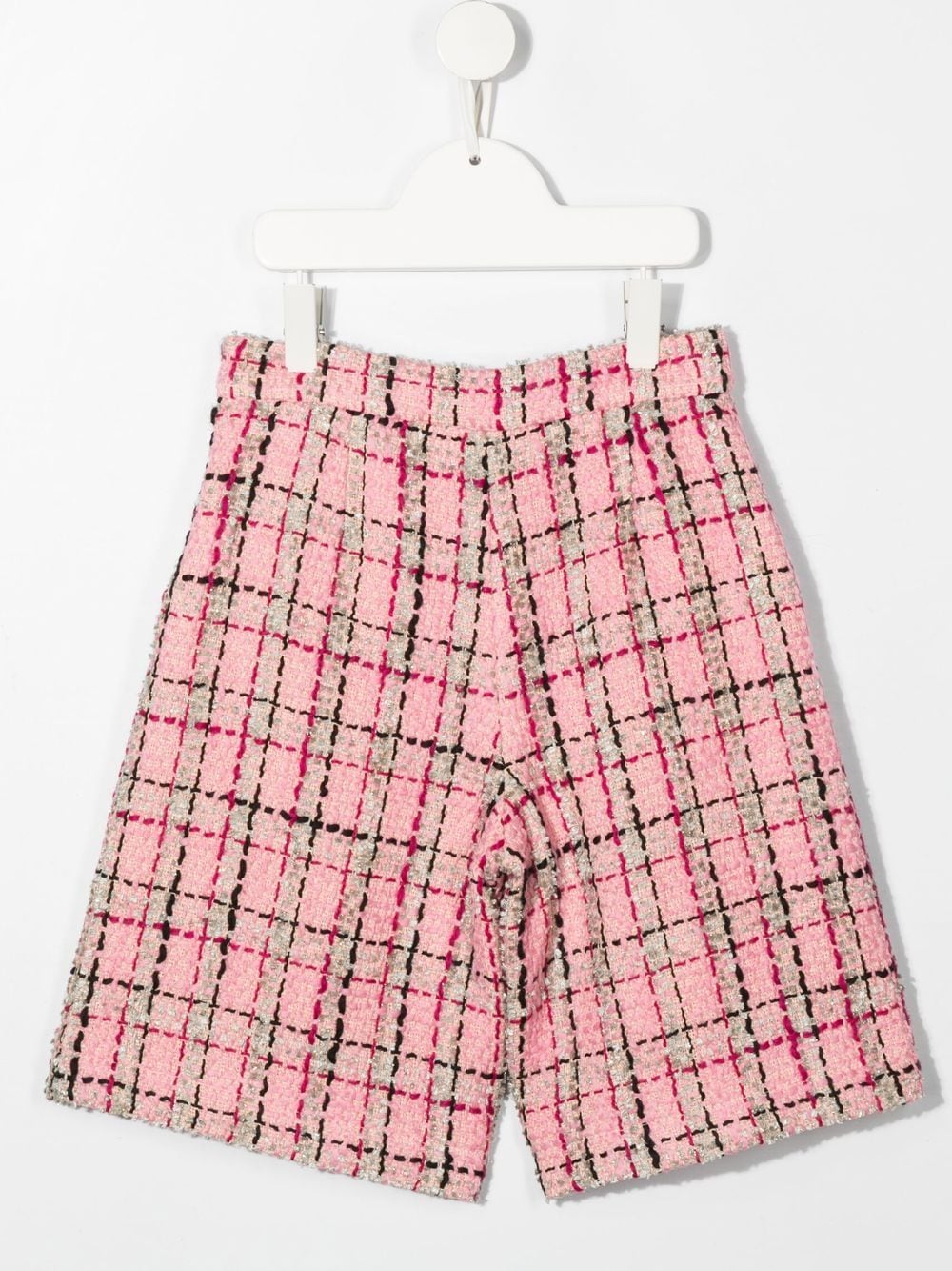 Simonetta Geruite shorts - Roze