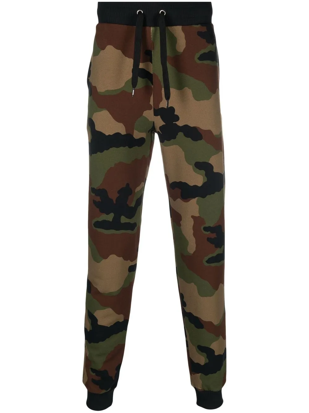 

Moschino pants con motivo militar - Verde